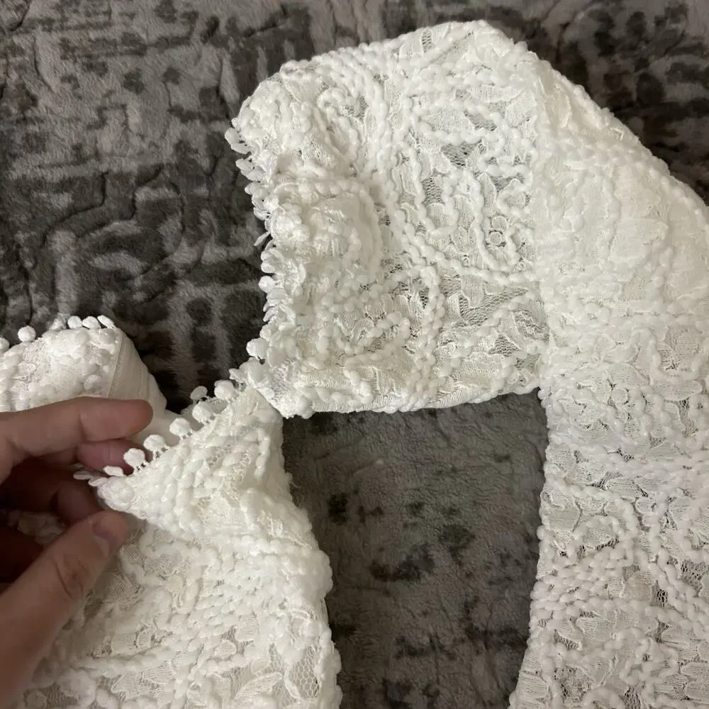 12th Tribe Lilliana Off Shoulder Lace Dress Women’s Size Large - Picture 5 of 15